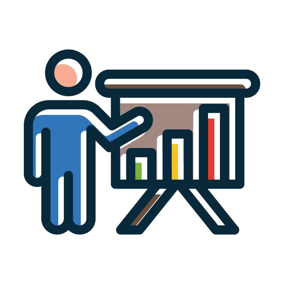 Presentation Vector Thick Line Filled Dark Colors