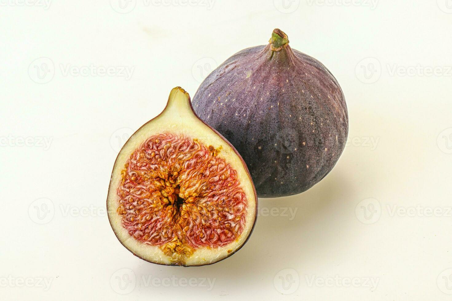 Sweet purple slice of fig photo