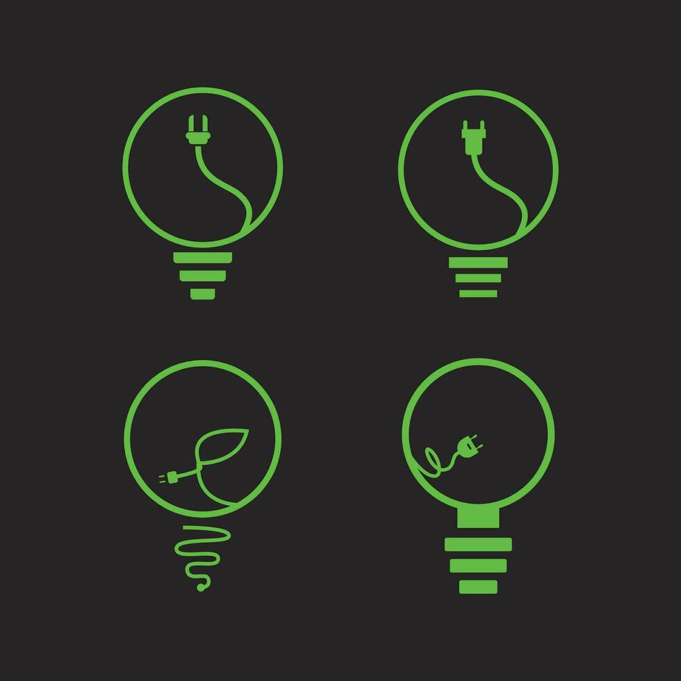 Light bulb with a energy icon.Eco friendly, environmentally. Eco icon.Vector illustration vector