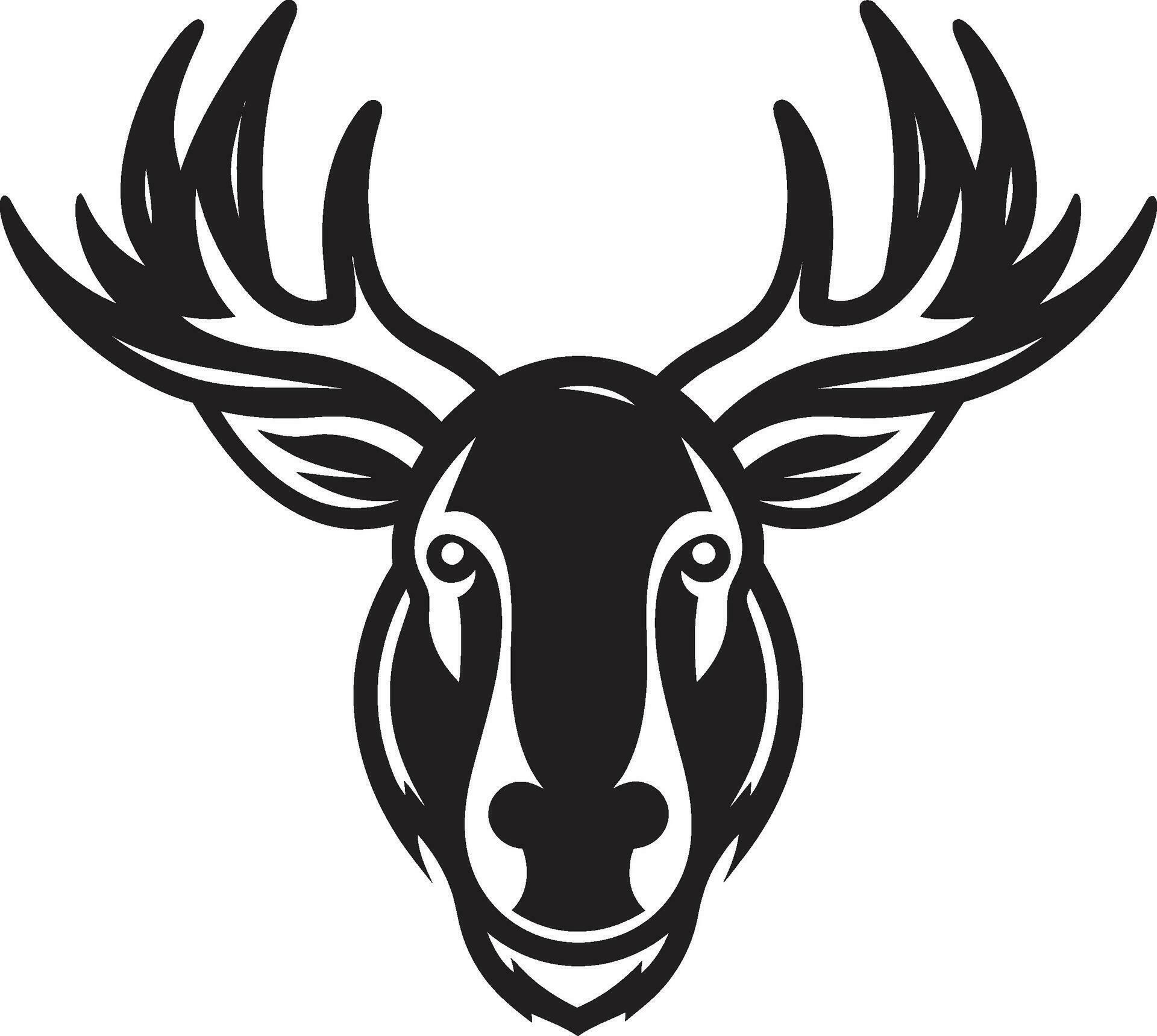 Graceful Moose Logo for Brand Excellence Sleek Moose Icon in Abstract