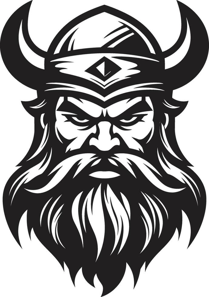 cuervos sabiduría un vikingo mascota en vector Odín heredero un poderoso vikingo símbolo