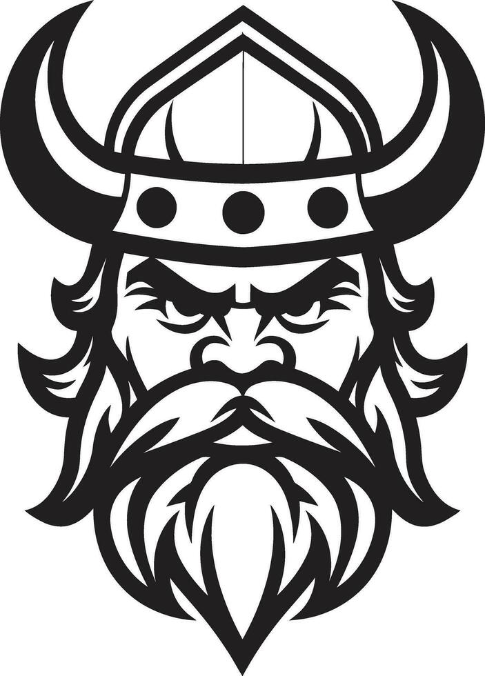 Viking Valor A Stylish Vector Emblem Shieldbearers Legacy A Viking Guardian Mascot