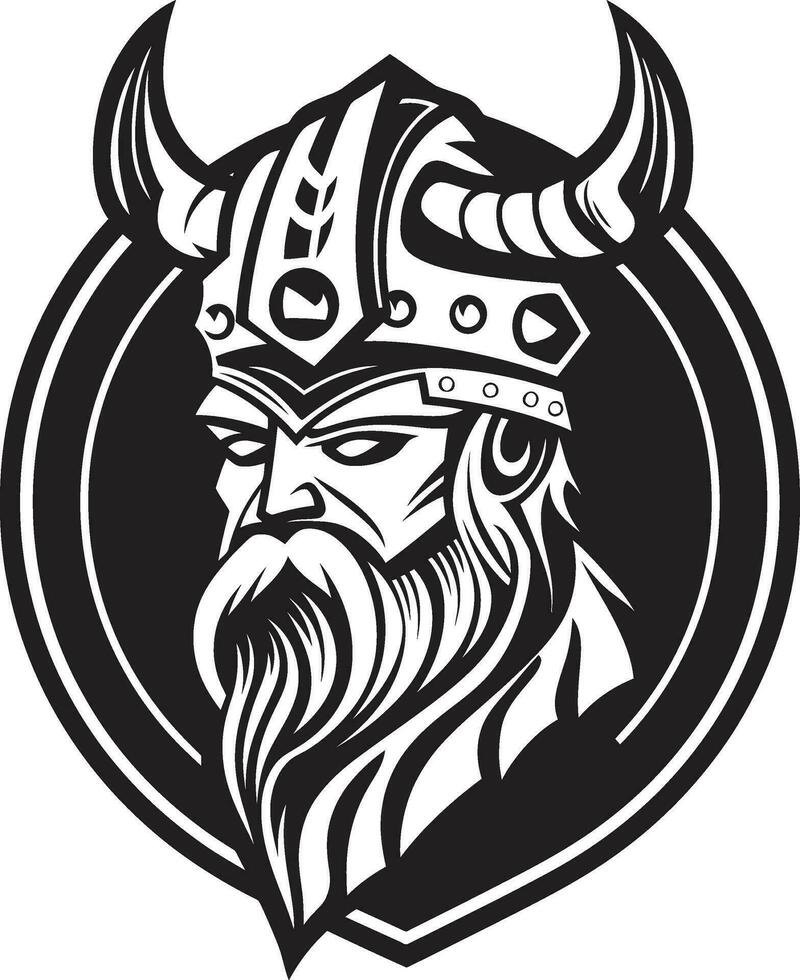 Ebon Explorer A Viking Mascot of Adventure Thors Thunderclap A Viking Icon in Vector