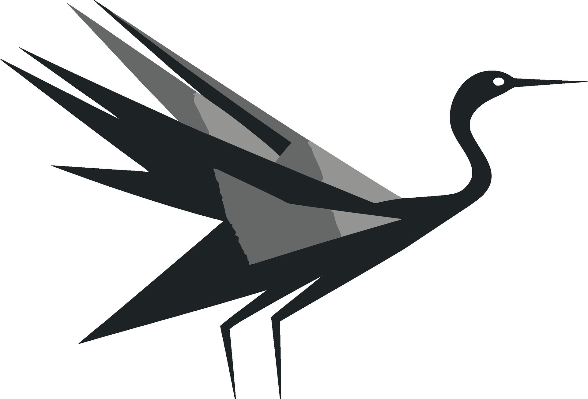Heron Profile in Elegant Design Modern Heron Vector Artwork 34067727