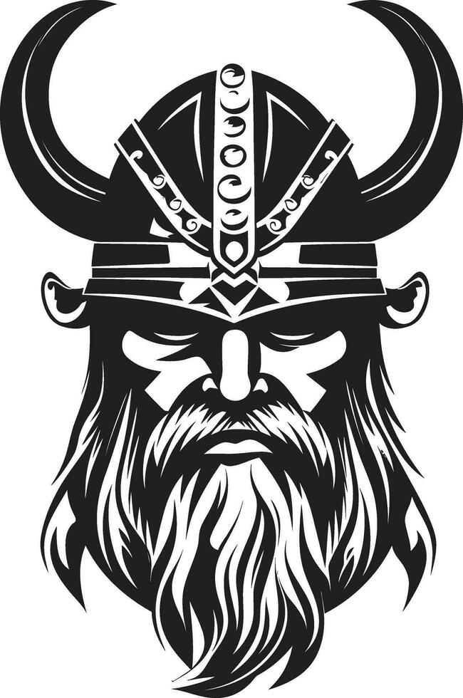 Ebon Explorer A Viking Mascot of Adventure Thors Thunderclap A Viking Icon in Vector