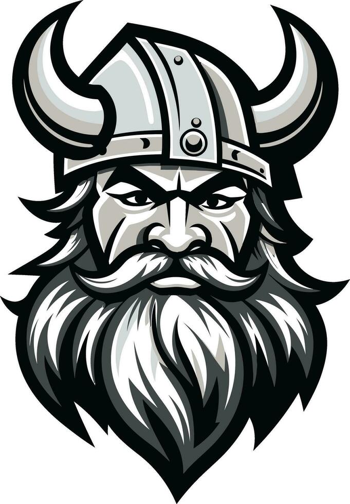 Viking Virtue A Symbol of Courage and Honor The Valkyries Blessing A Feminine Viking Emblem vector
