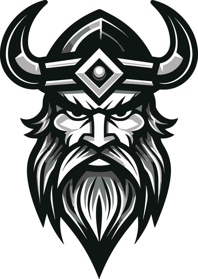 Warriors Valor A Stylish Vector Viking Guardian Shieldmaiden Legacy A Viking Emblem of Strength