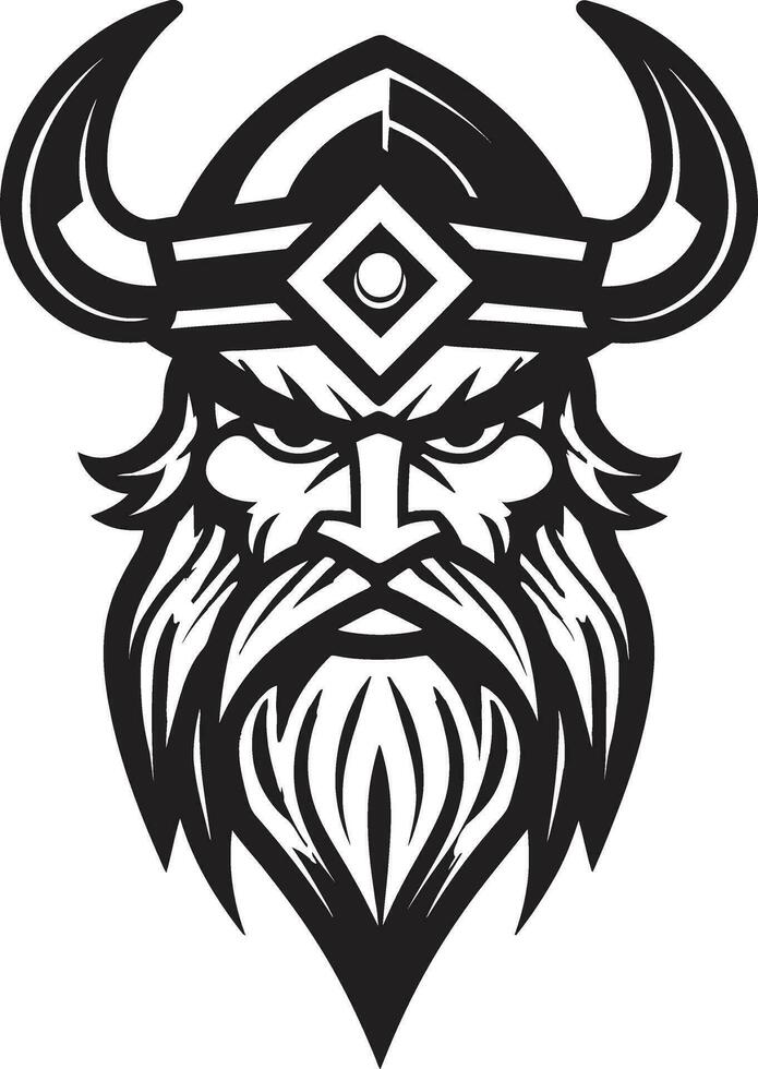 Shieldmaiden Legacy A Viking Emblem of Strength Runebound Berserker A Viking Mascot of Wisdom vector
