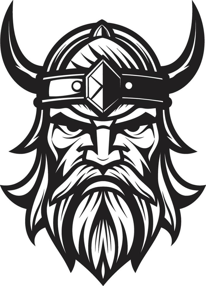 Thors Might A Viking Symbol of Thunder Viking Valor A Stylish Vector Guardian