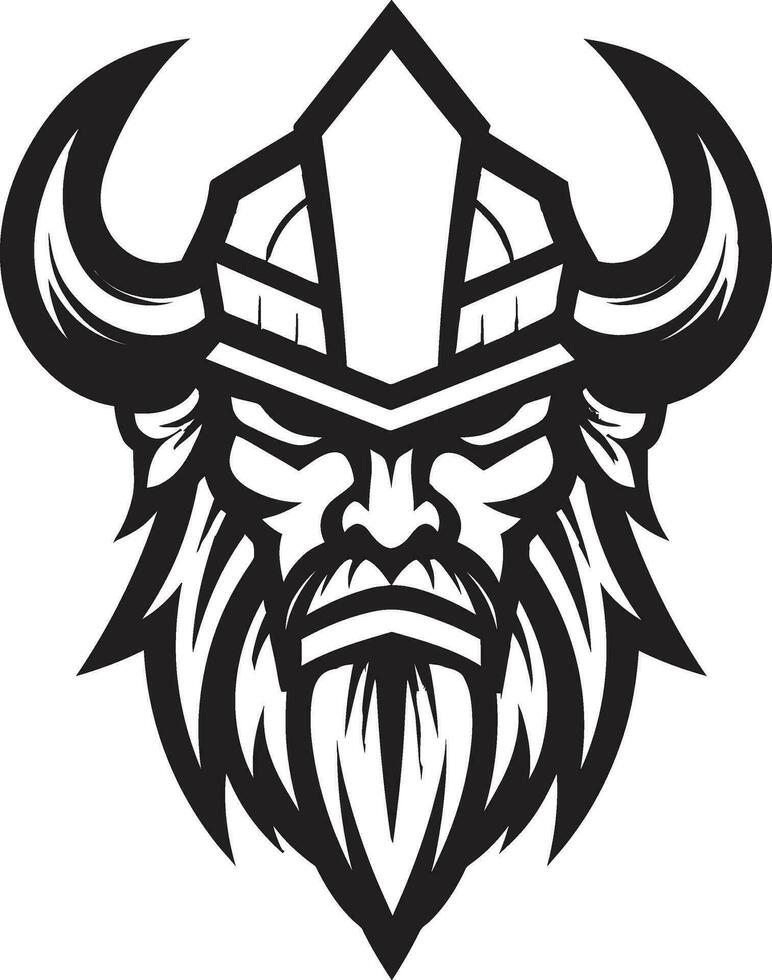 thors tronido un vikingo icono en vector vikingo virtud un símbolo de honor y valor