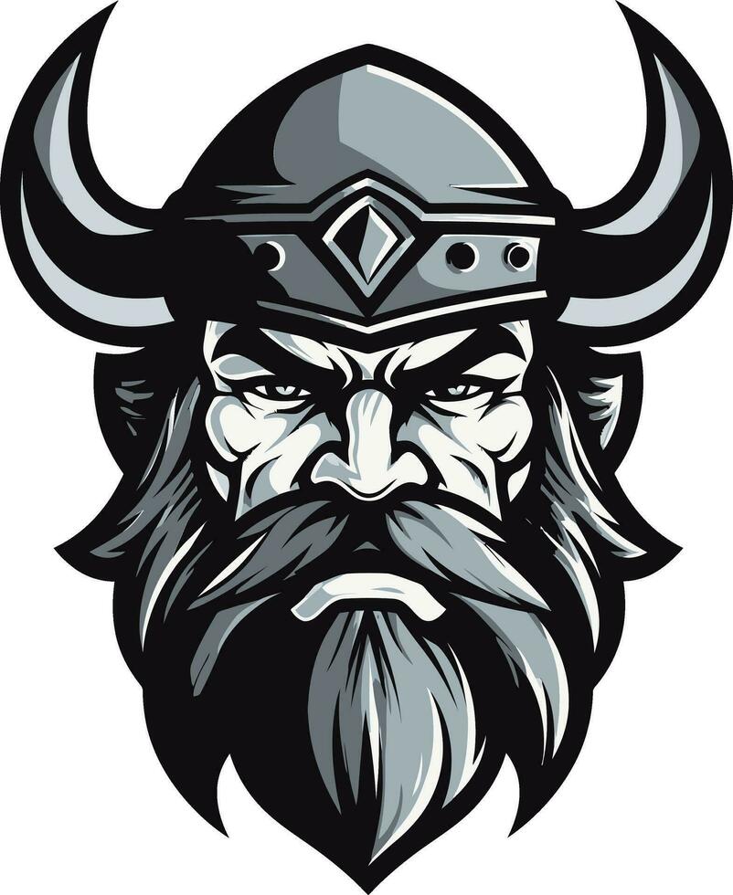 Odín heredero un poderoso vikingo símbolo vikingo valor un elegante vector emblema