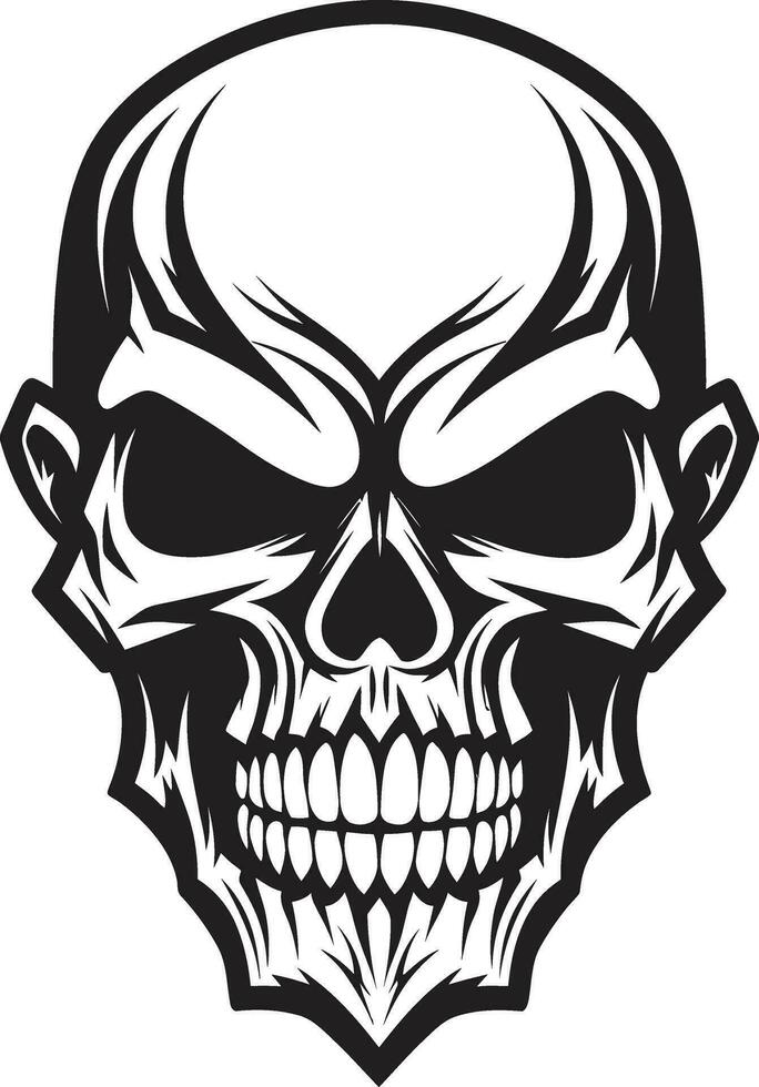Serpentine Enigma Sinister Vector Mystic Mourning Gothic Skull Art