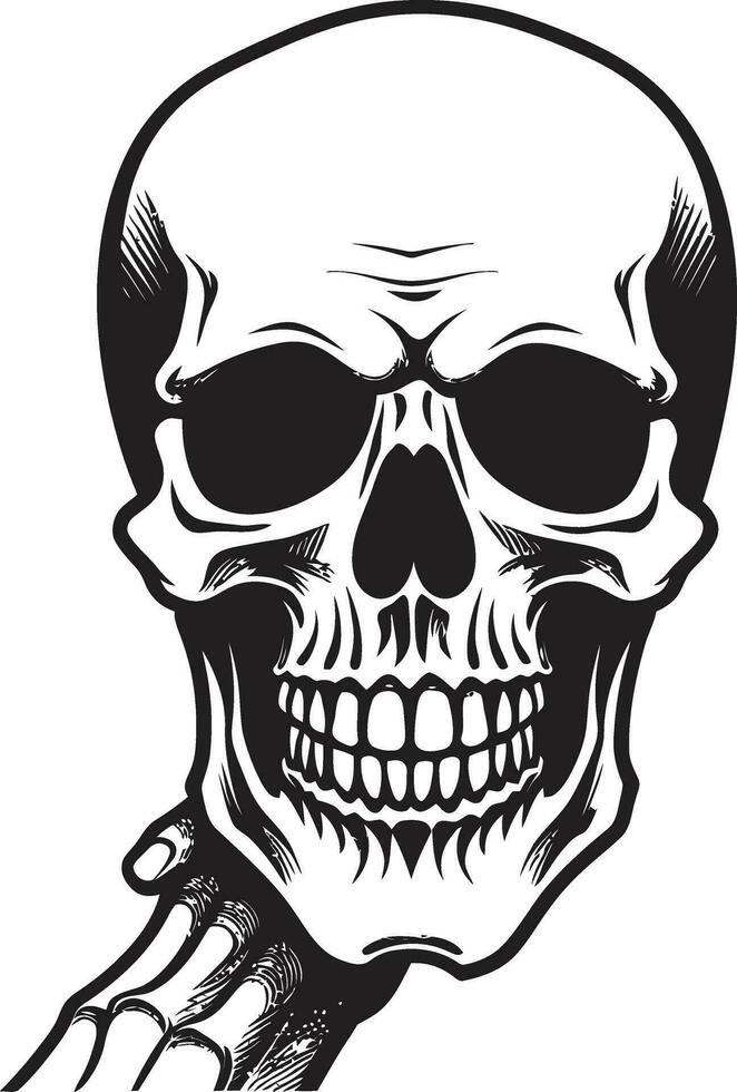 Witchs Brew A Ghostly Skull Symbol Obsidian Portal A Cryptic Art vector
