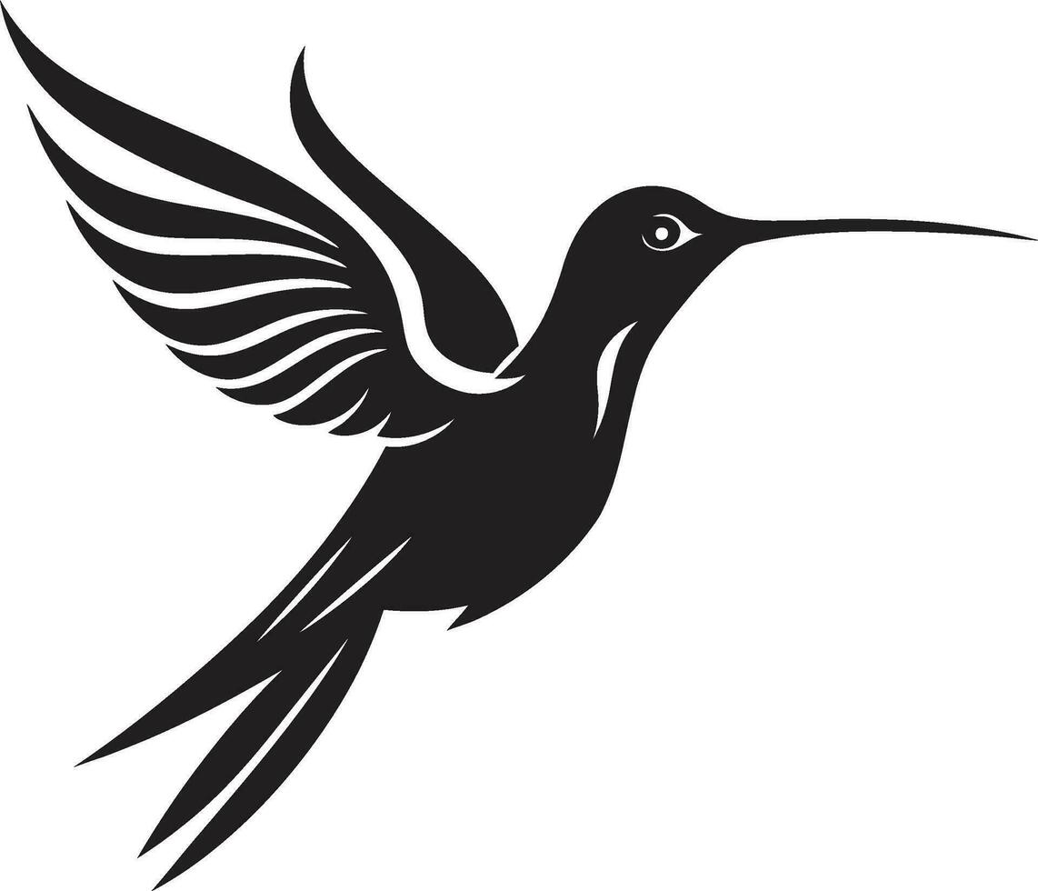 Hummingbird Symbol with Grace and Style Hummingbird Profile in Vector Art