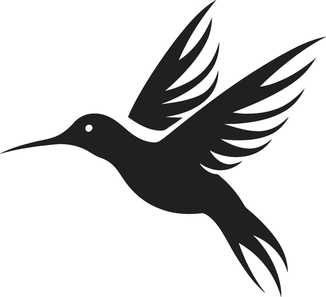Graceful Hummingbird Logo Inspiration Abstract Hummingbird Iconic Design vector