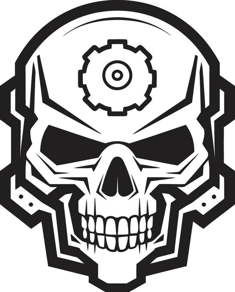 Industrial Cyber Symbol The Technological Marvel Gothic Mechanical Mastery The Dark Secrets of the Machine vector