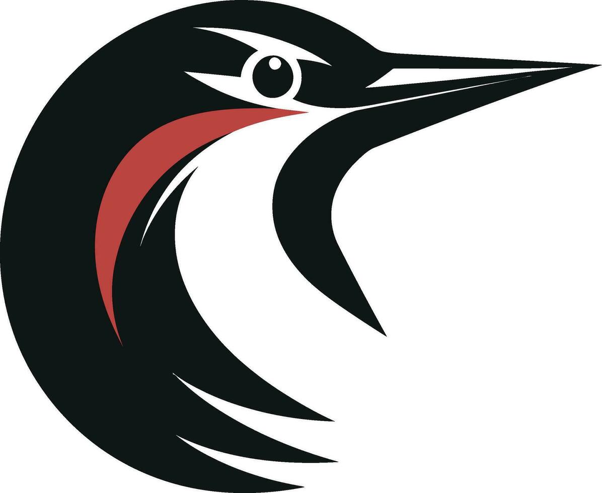 negro pájaro carpintero logo Perfecto para transporte y logística negocios negro pájaro carpintero vector logo un genial elección para profesional servicios negocios