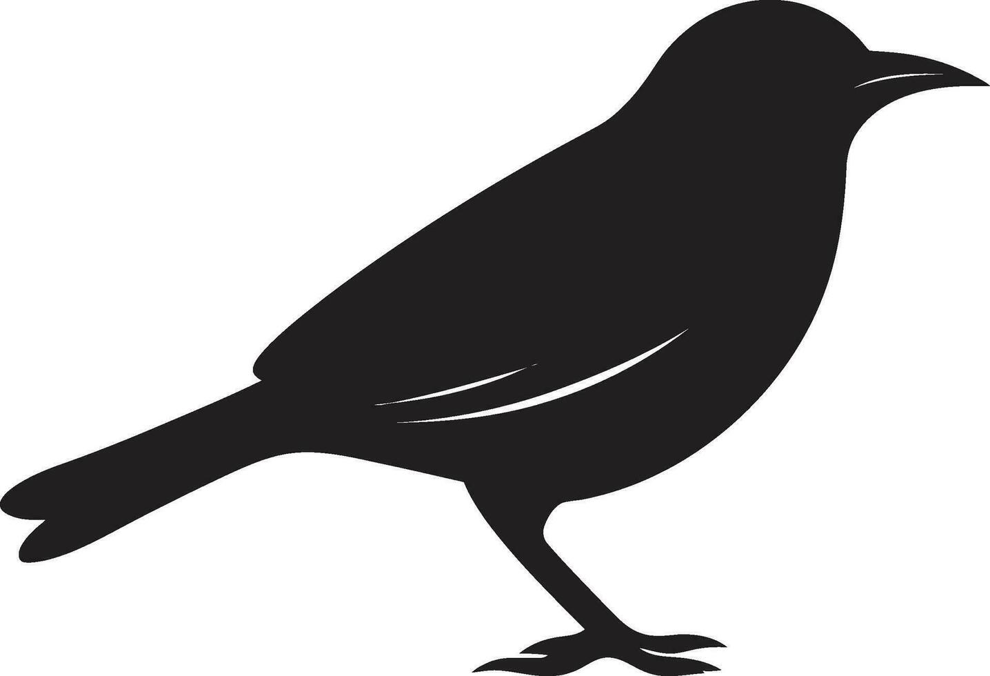 Swan Lake Icon Blackbird Serenity Emblem vector