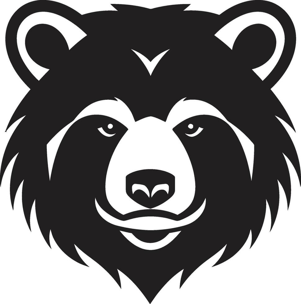 Bear King Badge Bear Crowned Insignia vector