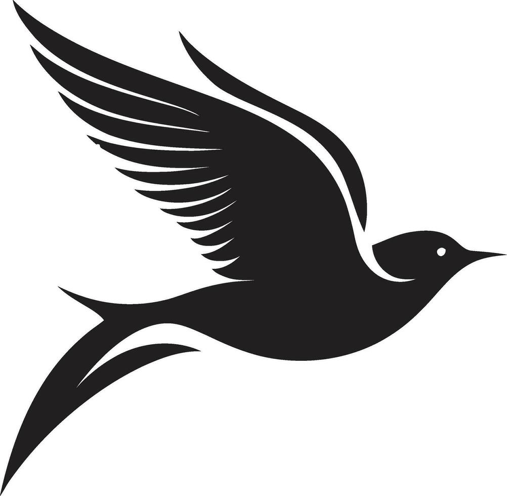 Graceful Hummingbird Symbol Kingfishers Tranquility vector