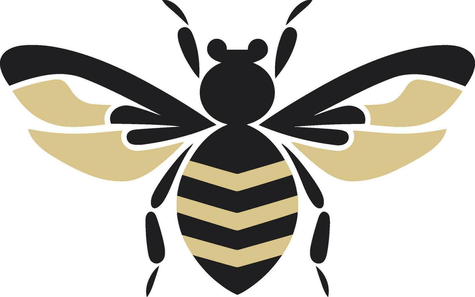 Bee Monarch Profile Beehive Tribe Insignia vector