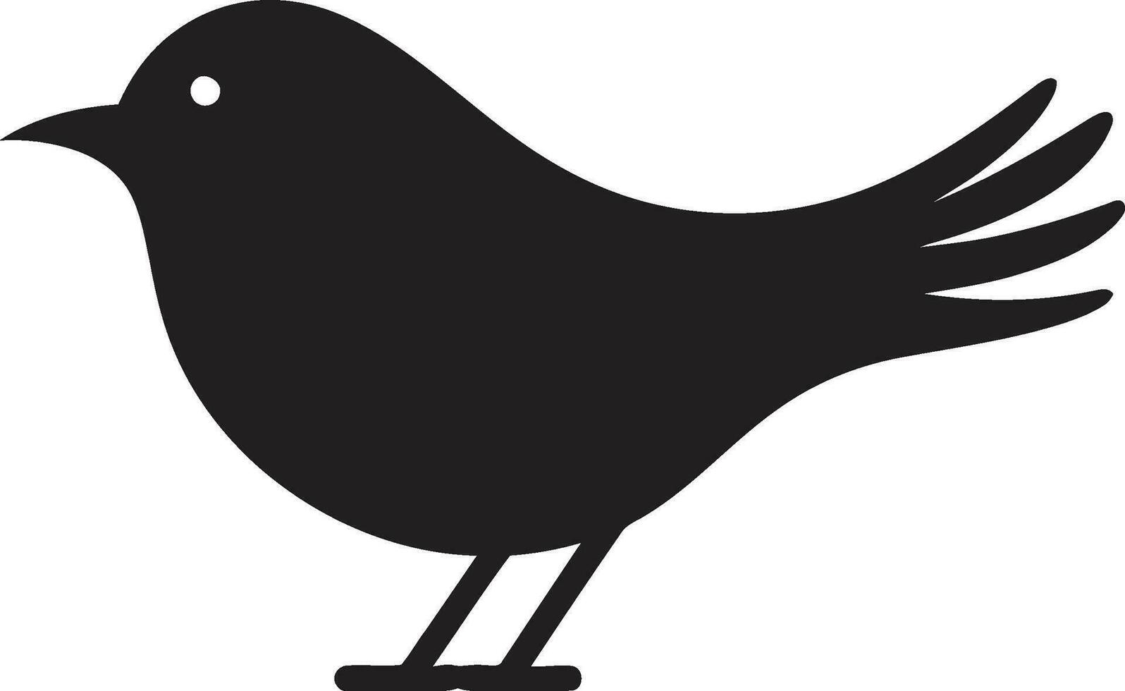 Toucans Flight Badge Vulture in Silhouette vector