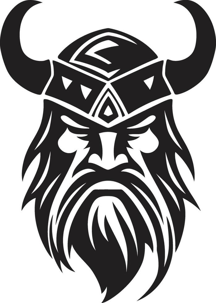 Viking Virtue A Symbol of Courage and Honor The Valkyries Blessing A Feminine Viking Emblem vector