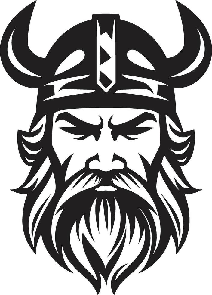 mjolnirs legado un vikingo símbolo de leyendas vikingo valor un elegante emblema en vector