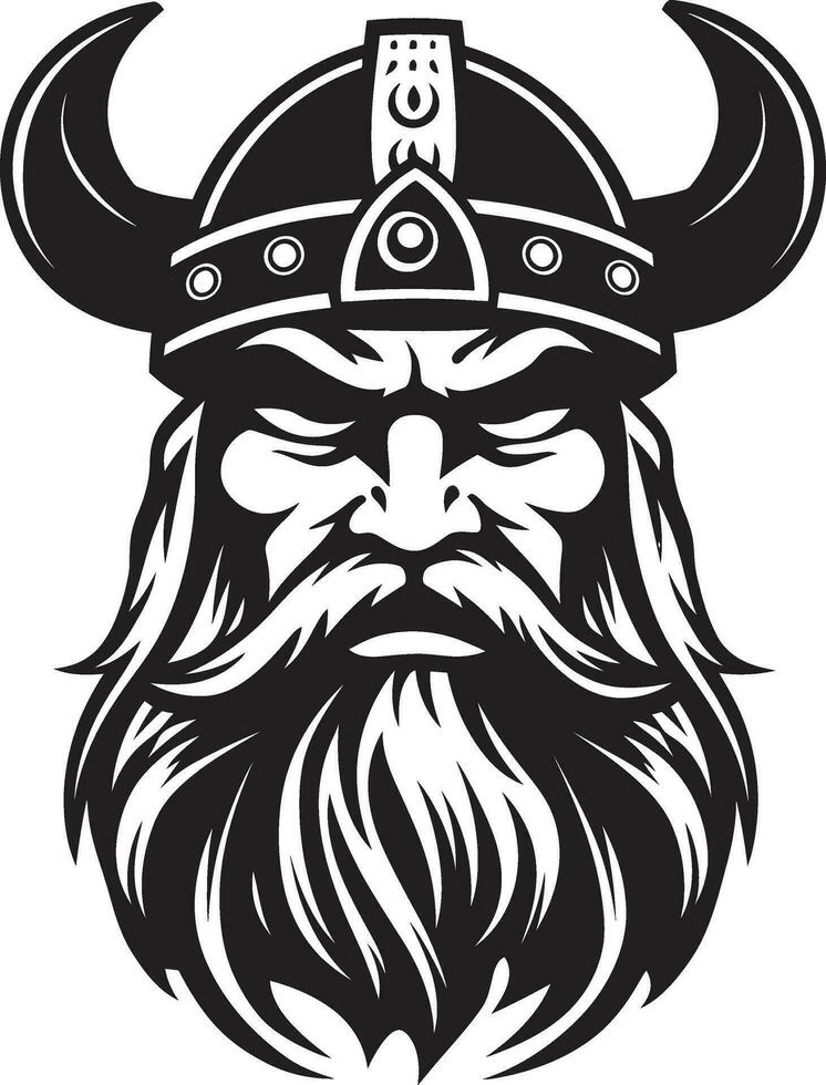 Frosty Marauder A Viking Emblem of Ice Norse Navigator A Seafaring Viking Leader in Vector