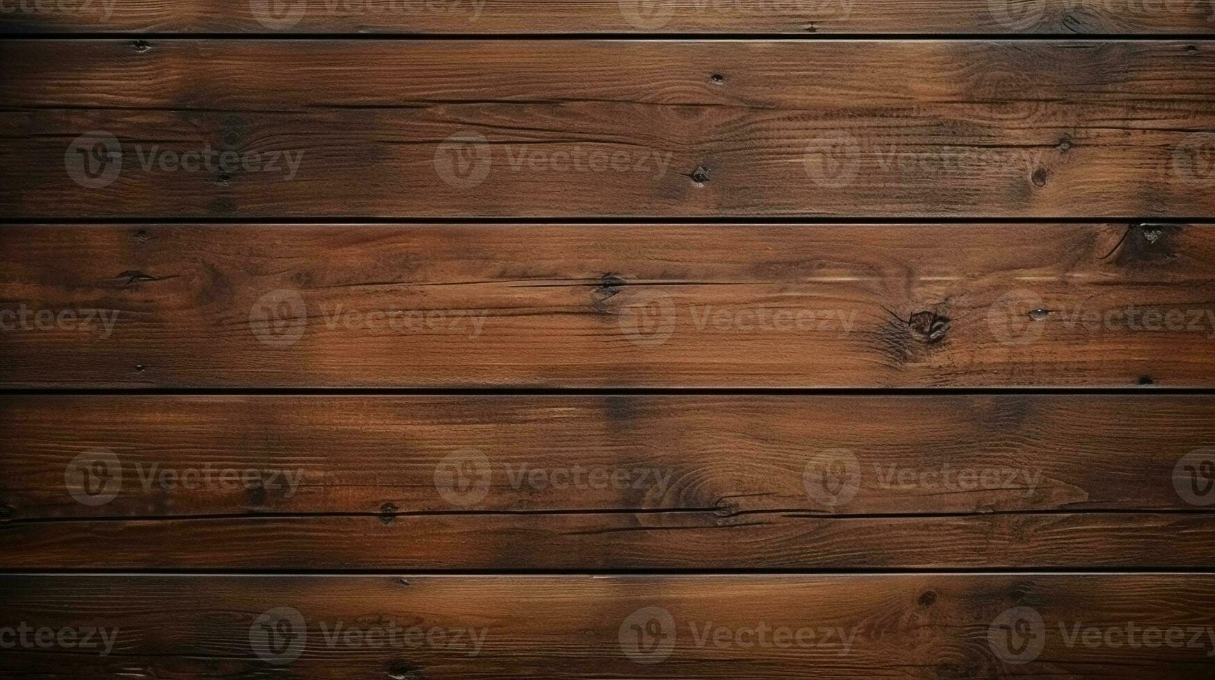 Brown rustic planks wood wall texture background with rustic charm and natural grain pattern. AI Generative photo
