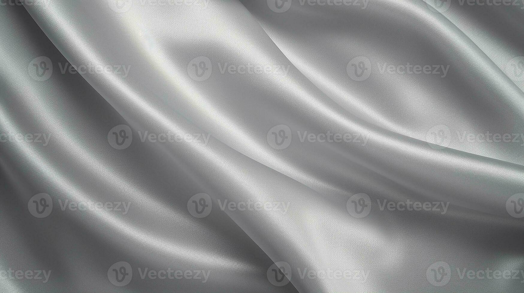 Grey fabric cloth texture background with abstract soft waves. AI Generative photo
