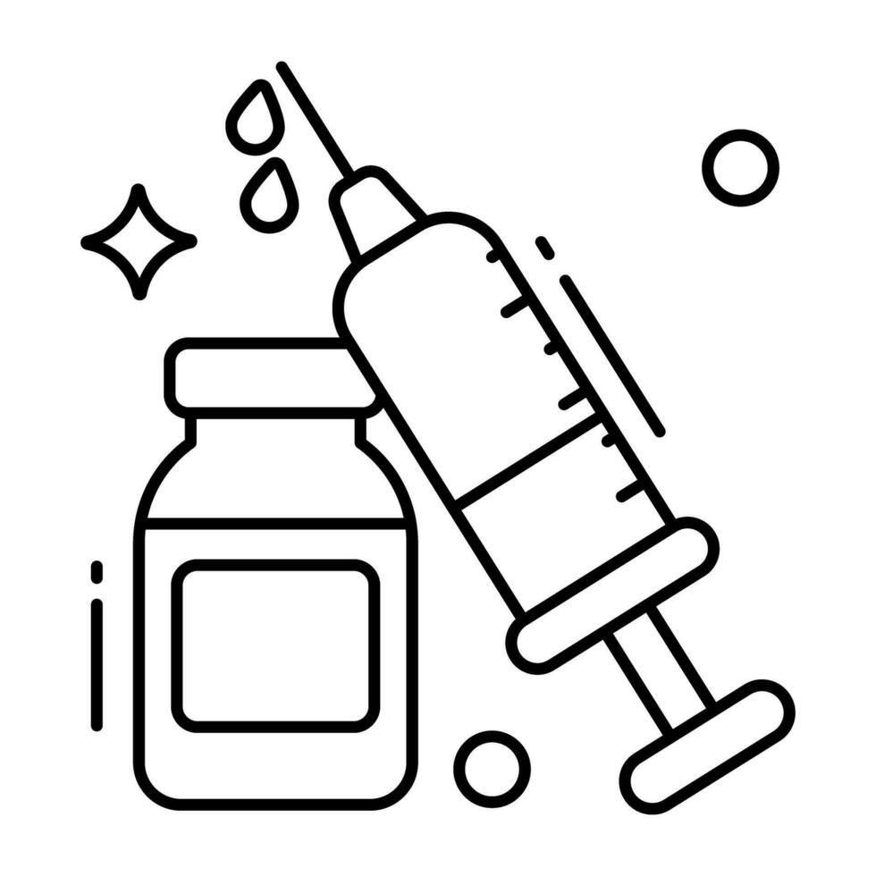 Premium download icon of vaccine vector