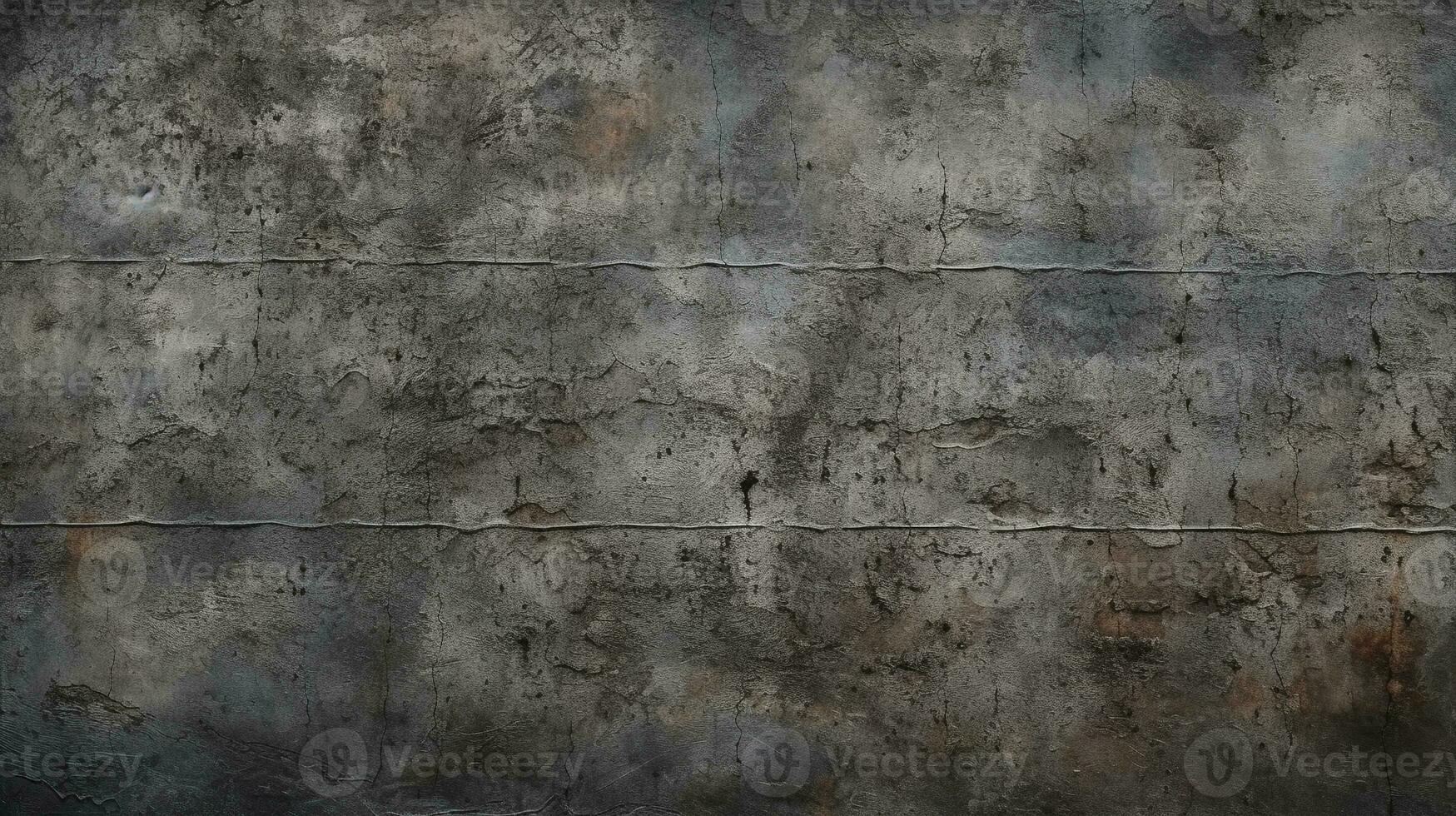 Dark deteriorated cement wall texture for the background. AI Generative photo