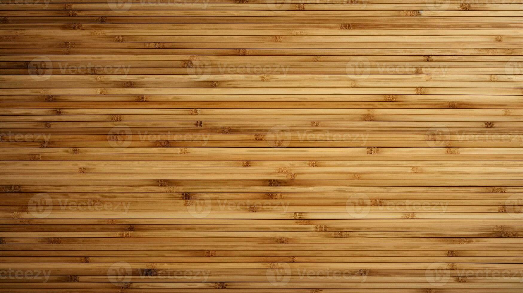 Close-up detail of rustic wood bamboo surface texture background. AI Generative photo