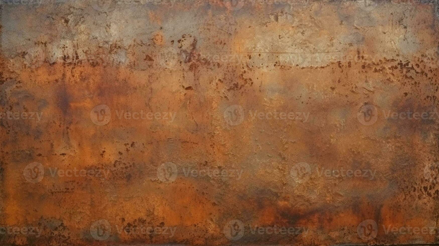 Brown rust wall textured surface or galvanized steel texture for the background. AI Generative photo