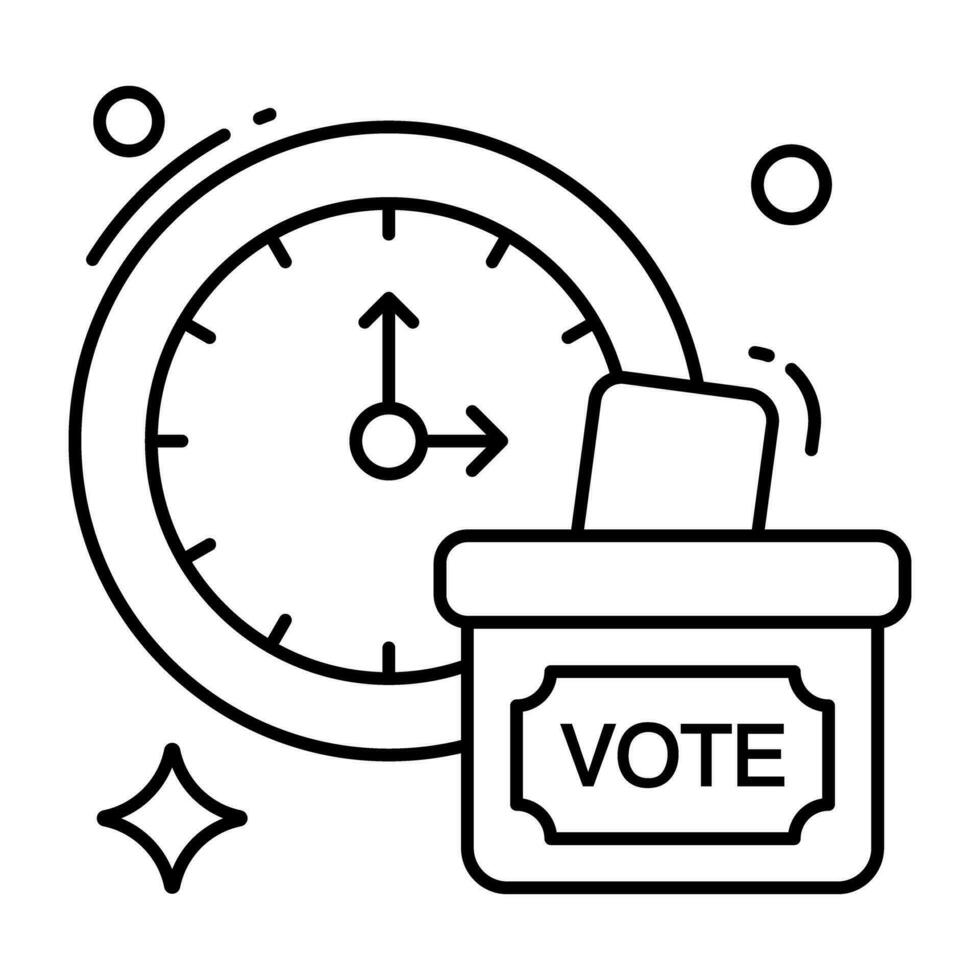 Conceptual vector design icon of vote