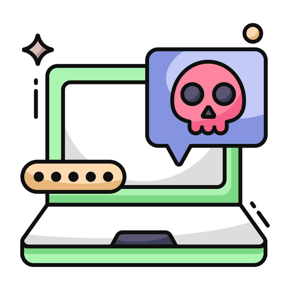 Premium download icon of chat hacking vector