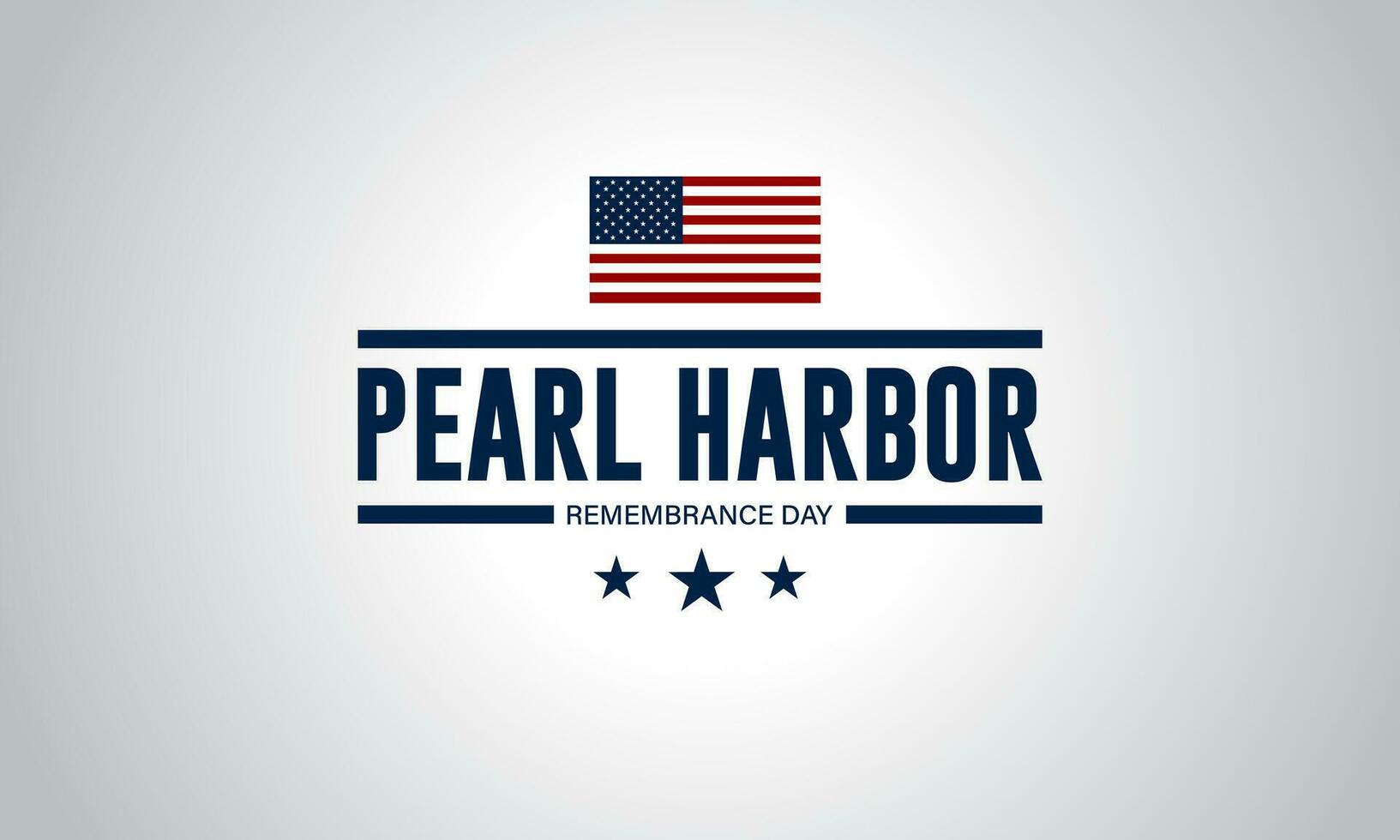 National Pearl Harbor Remembrance Day December 7 background Vector Illustration