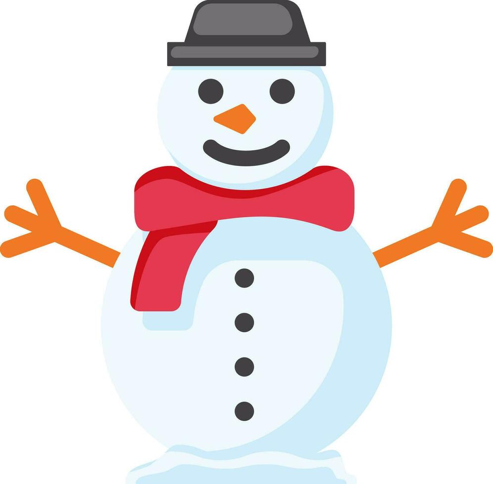 monigote de nieve icono vector Arte y Navidad gráficos