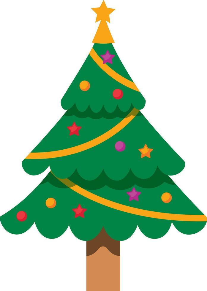 árbol Navidad icono ilustrador vector