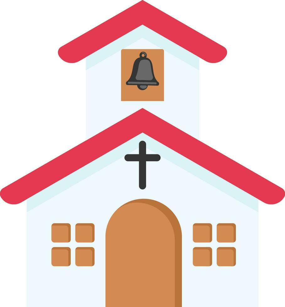 Church in Christmas Icon Illustrator vector