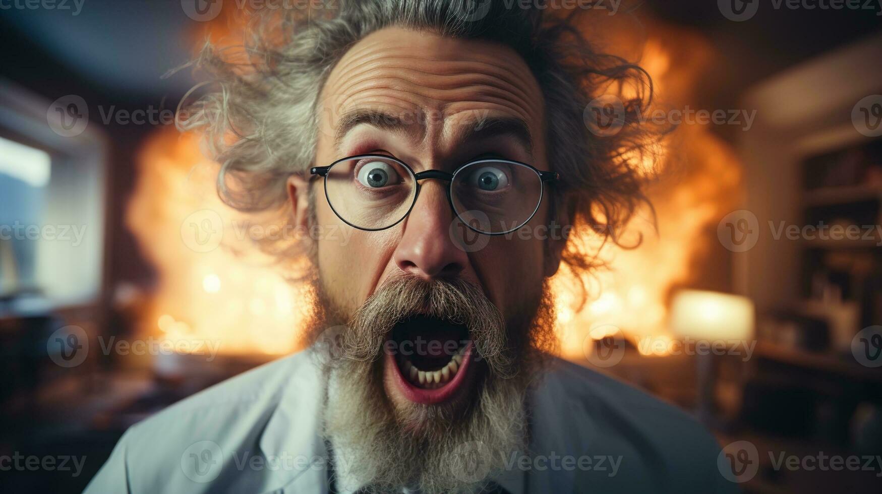 Bad Scientist, Crazy Scientist, Breakthroughs, Driven Genius, and Unconventional Discoveries, Ai generative photo