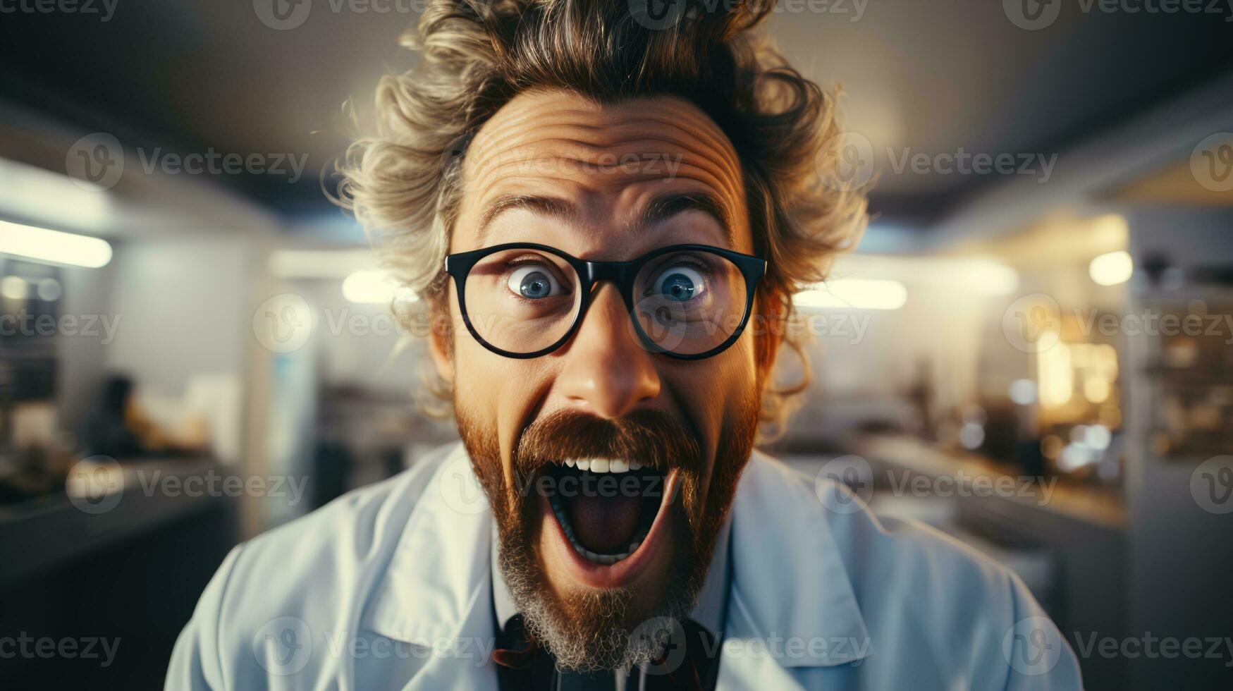 Bad Scientist, Crazy Scientist, Breakthroughs, Driven Genius, and Unconventional Discoveries, Ai generative photo