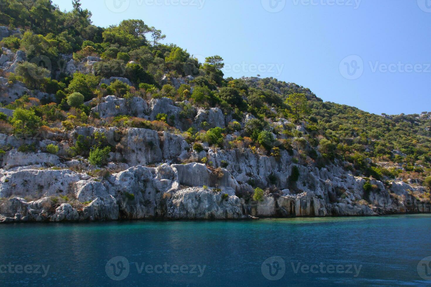 hermosa bahía cerca marmaris en Turquía foto