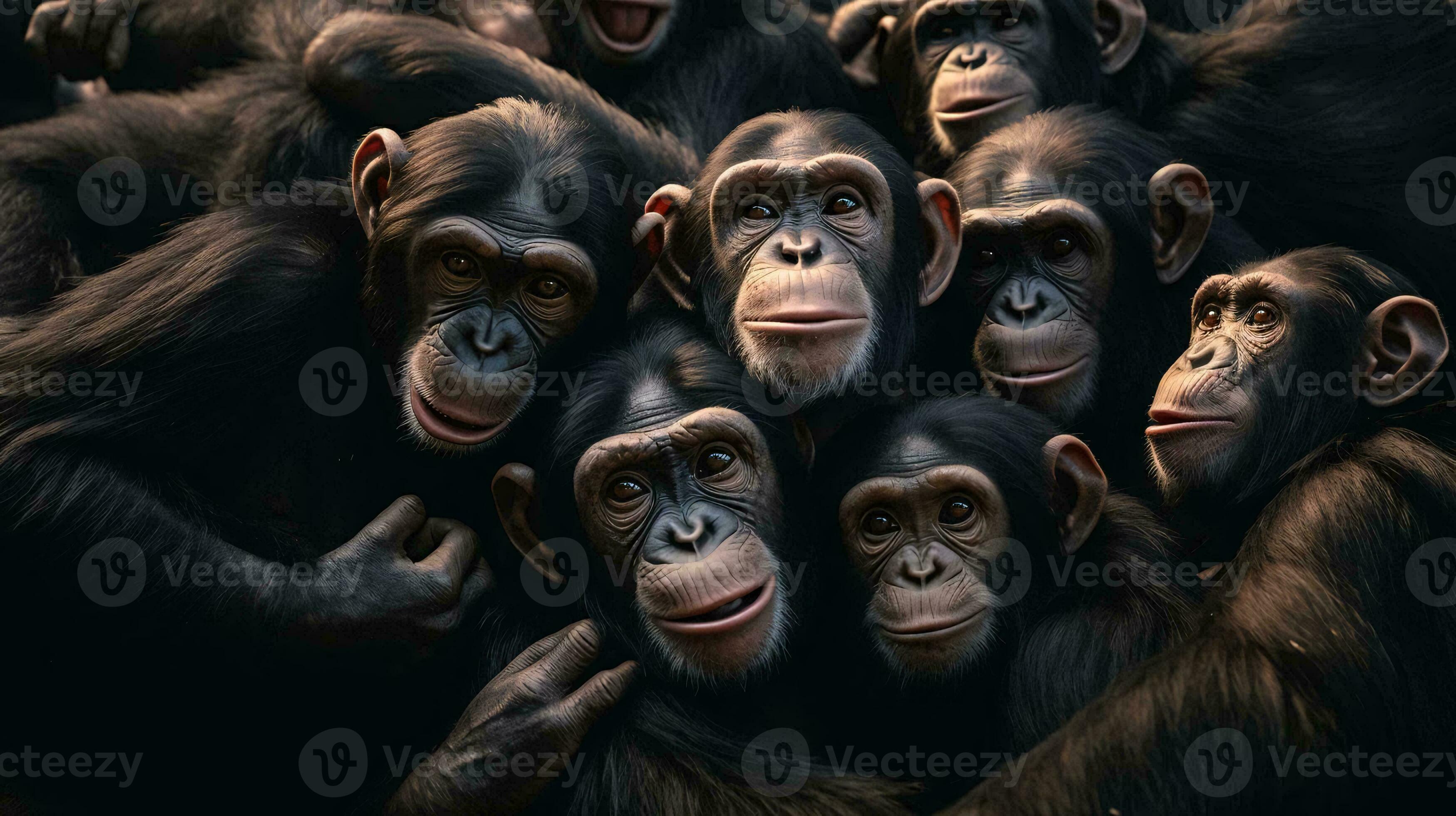 a group of monkeys AI Generated 34070407 Stock Photo at Vecteezy