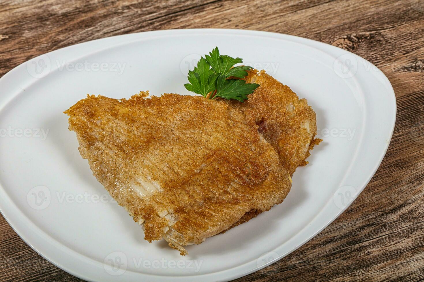 Roasted delicous seafood - stingray wings photo