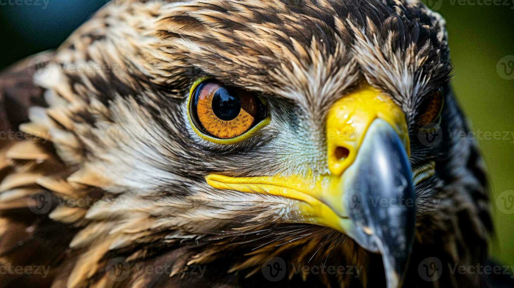 un cerca arriba de un pájaro ai generado foto