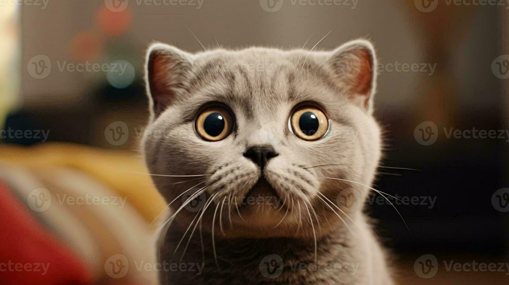 a cat looking at the camera AI Generated photo