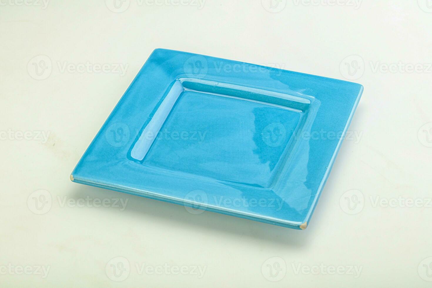 Empty color plate for kitchen photo
