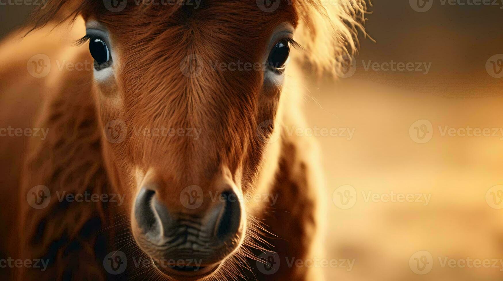 a close up of a horse AI Generated photo